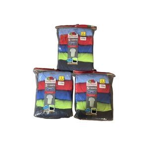 Fruit of the Loom 5-pack Multicolor Undershirt/T Shirt Boys Size L Bundle Of 3